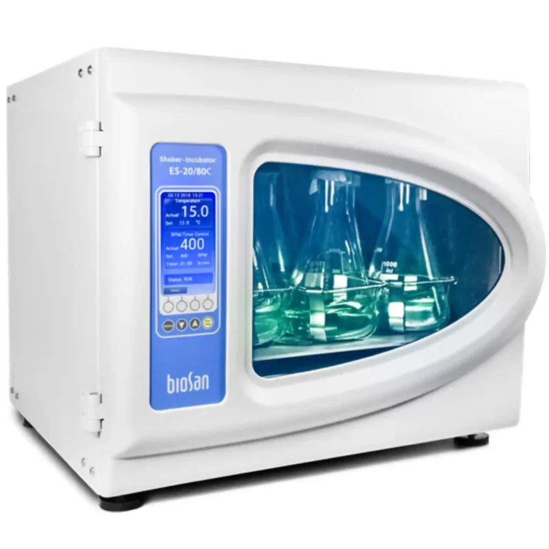 Incubator agitator orbital cu răcire ES-20/80C Biosan | 50-400 rpm