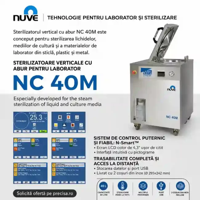 autoclav nuve nc40 m
